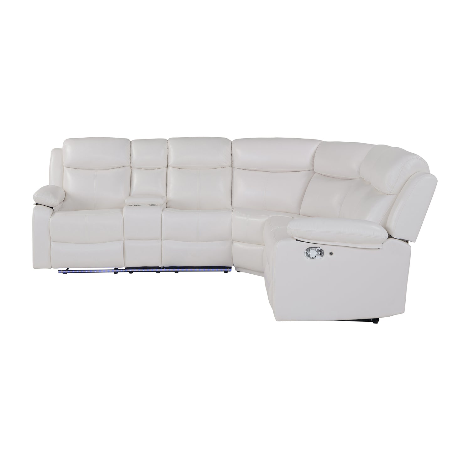U6026-BLANCHE WHITE-LAF SECTIONAL (3)
