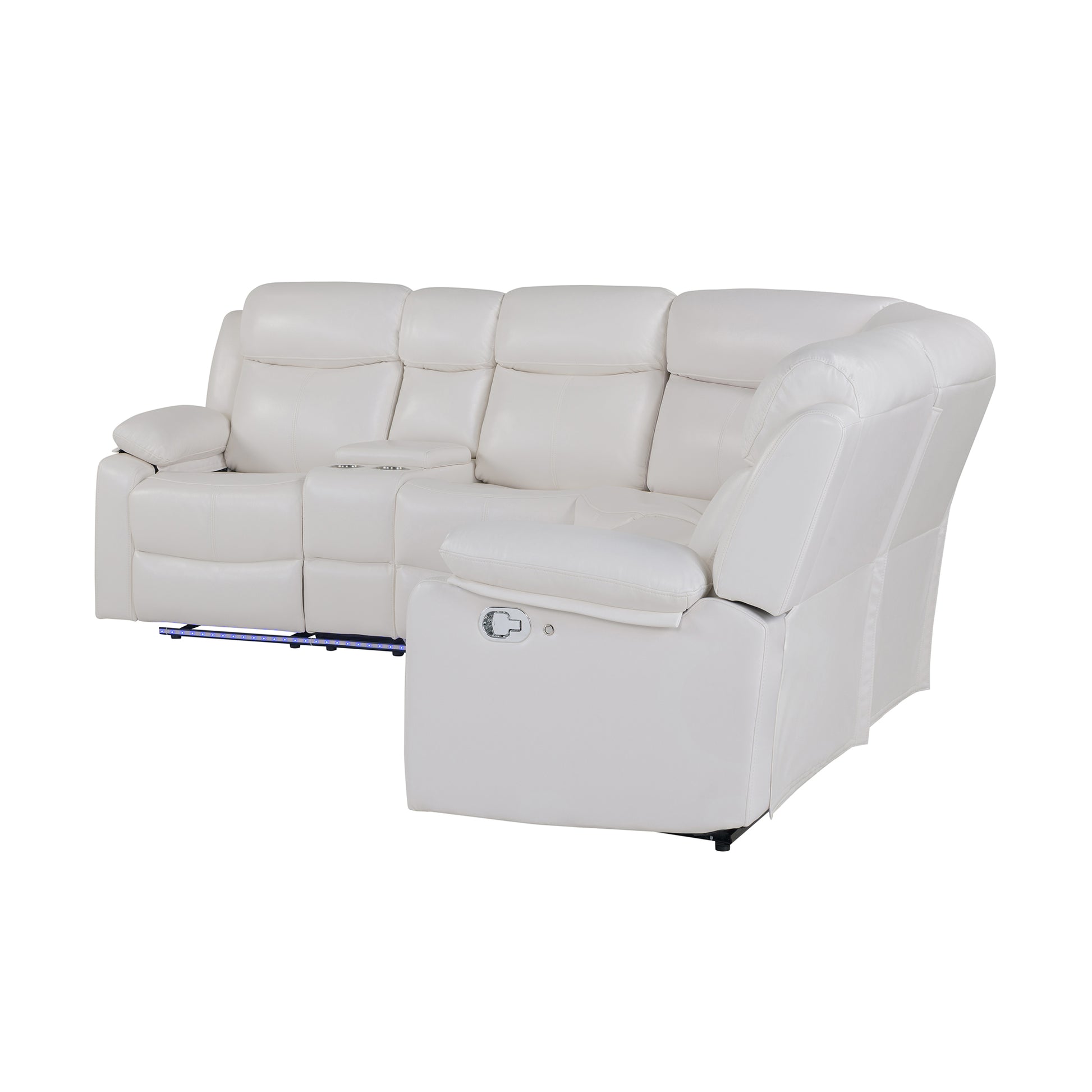 U6026-BLANCHE WHITE-LAF SECTIONAL (4)