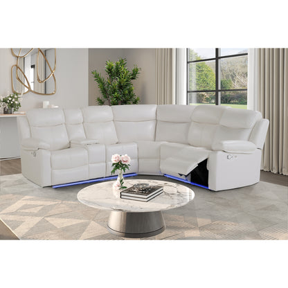 U6026-BLANCHE WHITE-LAF SECTIONAL (6)