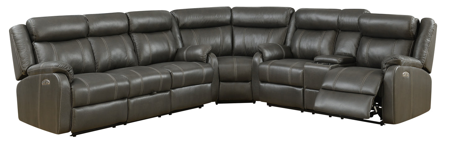 U7303CN-GIN RUMMY CHARCOAL-SECTIONAL