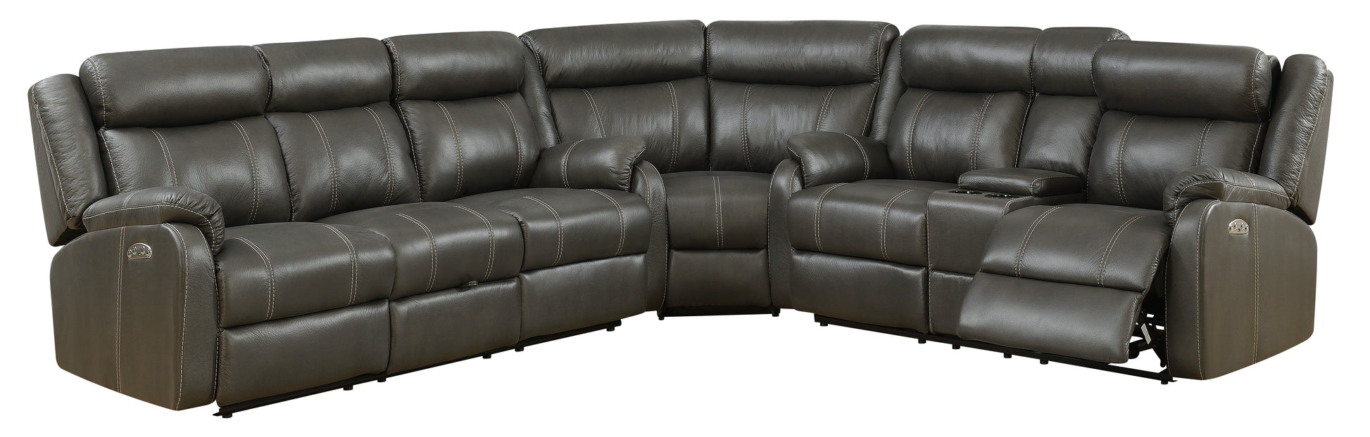 U7303CN-GIN RUMMY CHARCOAL-SECTIONAL