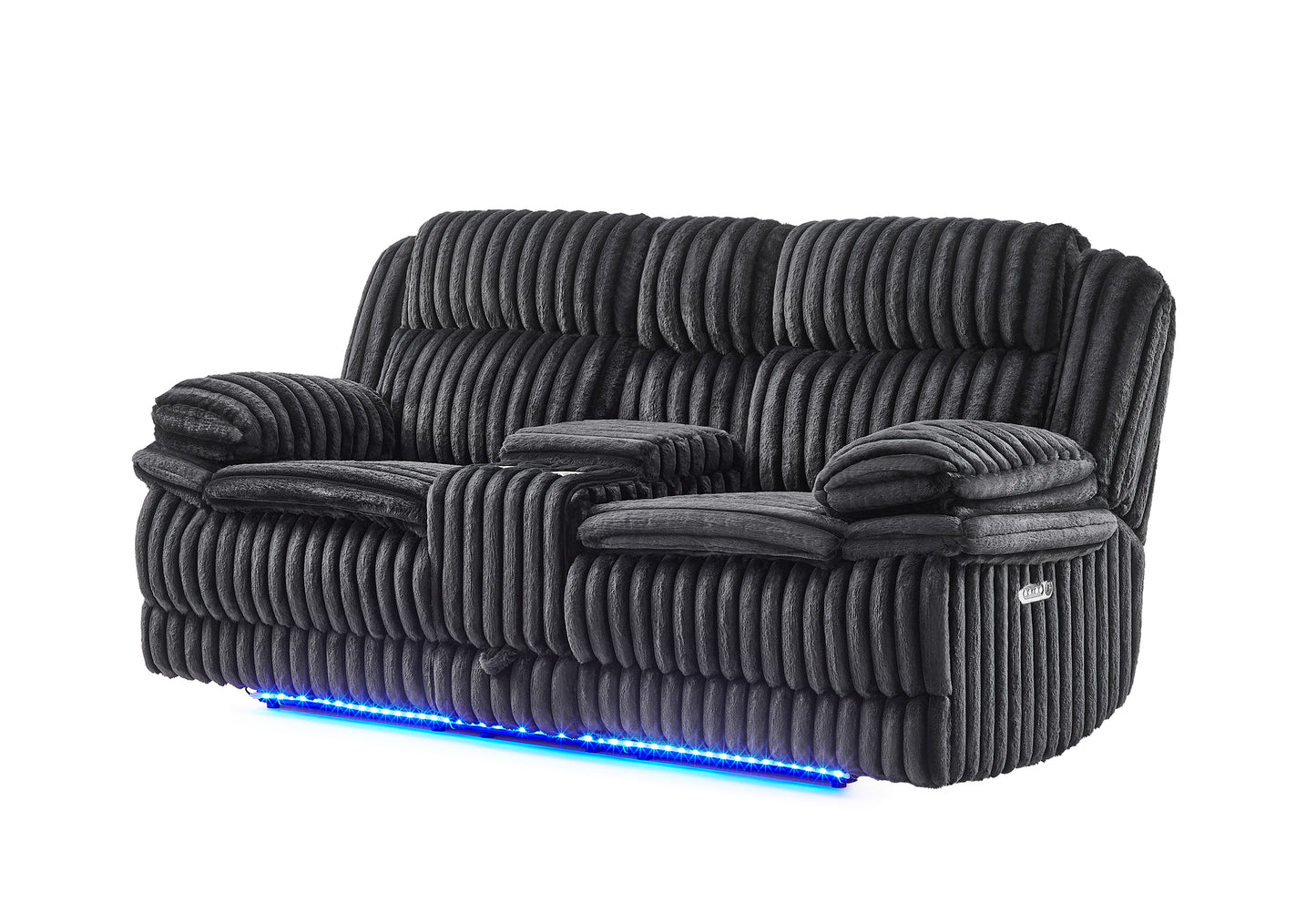 U8686-BLACK-PCRLS W PHR HIDDEN STORAGE LED SPEAKER & VIBRATION-2
