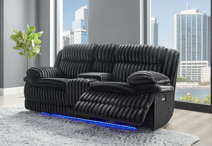 U8686-BLACK-PCRLS W PHR HIDDEN STORAGE LED SPEAKER & VIBRATION-RSC