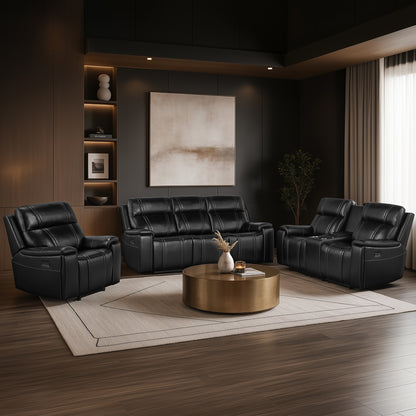 U8880-BLACK LEATHER-3PC RSC 2
