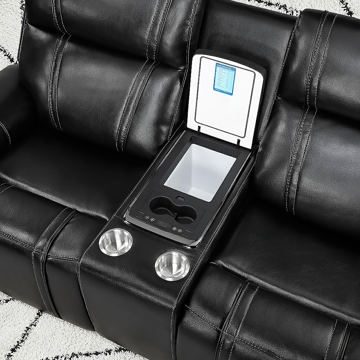 U8880-BLACK LEATHER-PCRLS COOLER 1