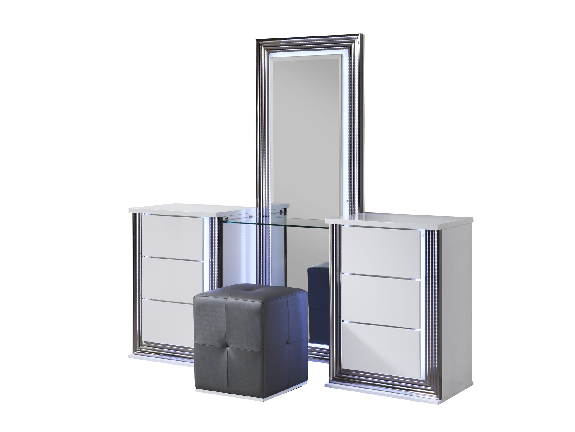 YLIME-SMOOTH WHITE-VANITY SET (2)