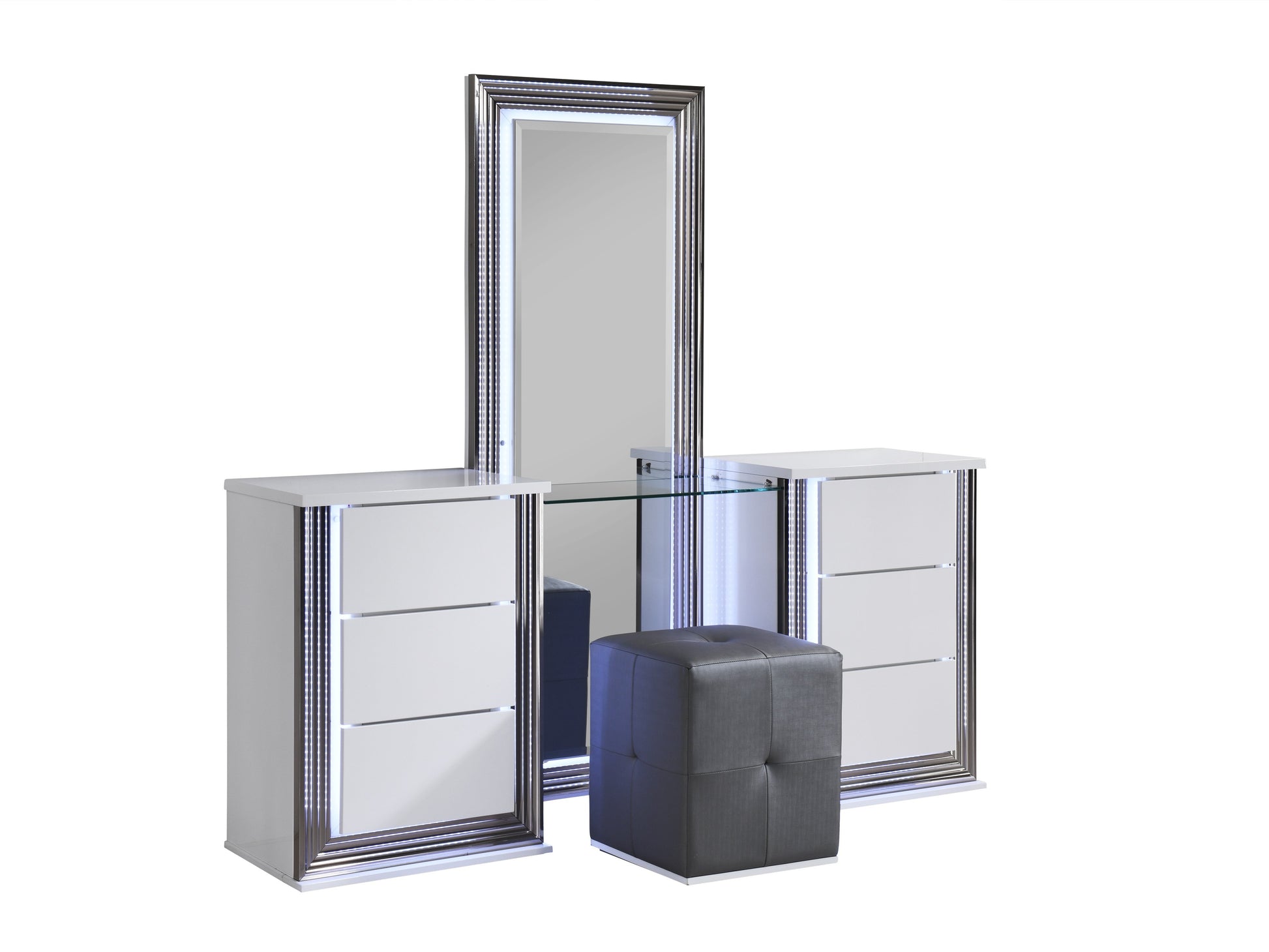 YLIME-SMOOTH WHITE-VANITY SET (3)