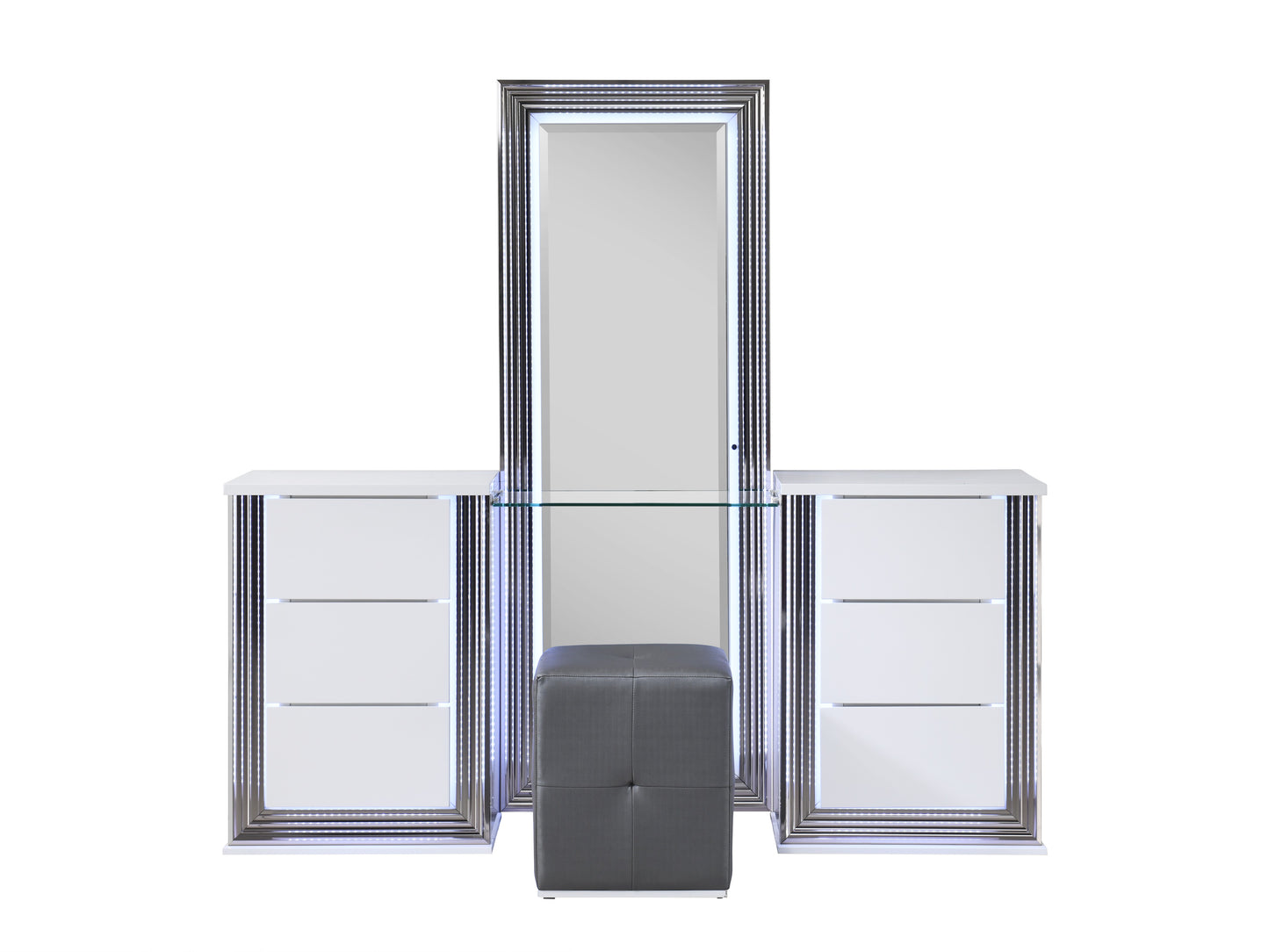 YLIME-SMOOTH WHITE-VANITY SET WB
