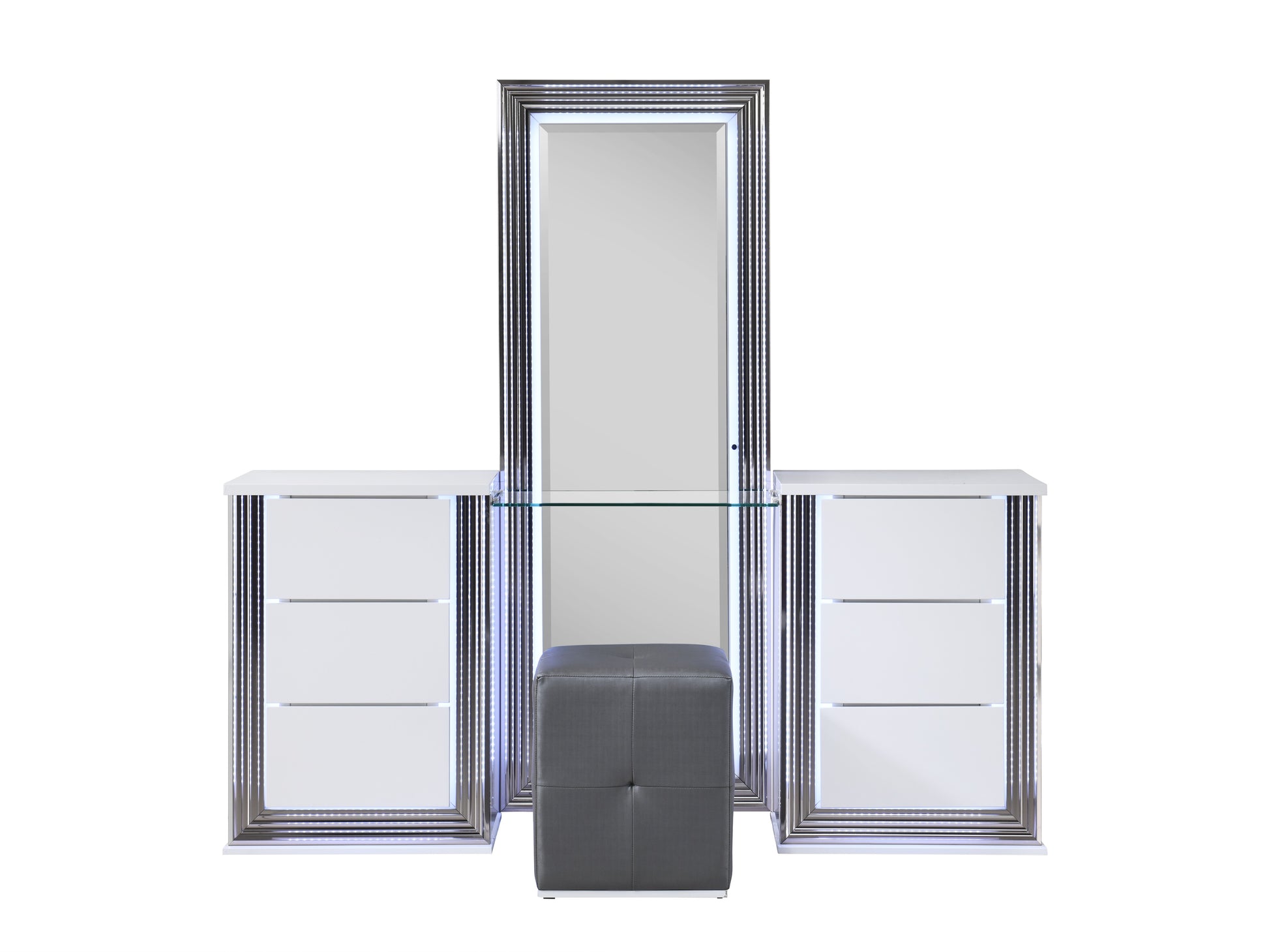 YLIME-SMOOTH WHITE-VANITY SET WB