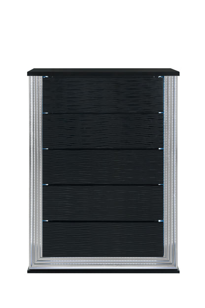 YLIME-WAVY BLACK-CH-1