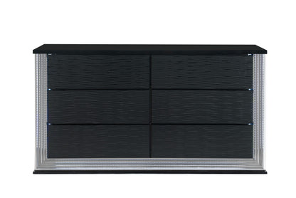 YLIME-WAVY BLACK-DR