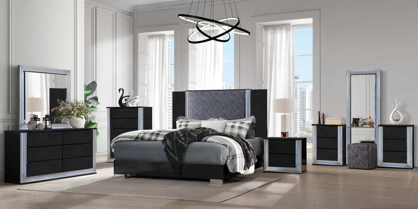 YLIME-WAVY BLACK-KBG-2