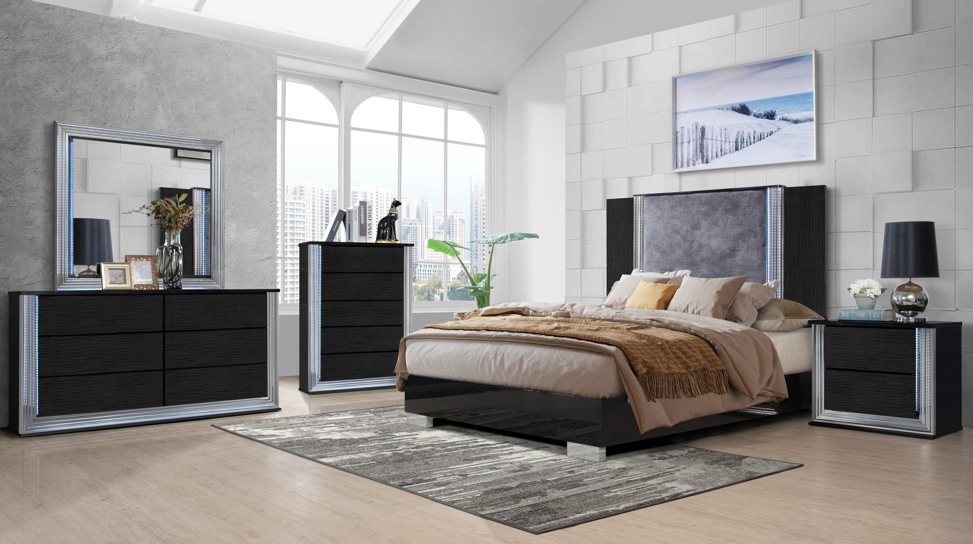 YLIME-WAVY BLACK-QBG-1