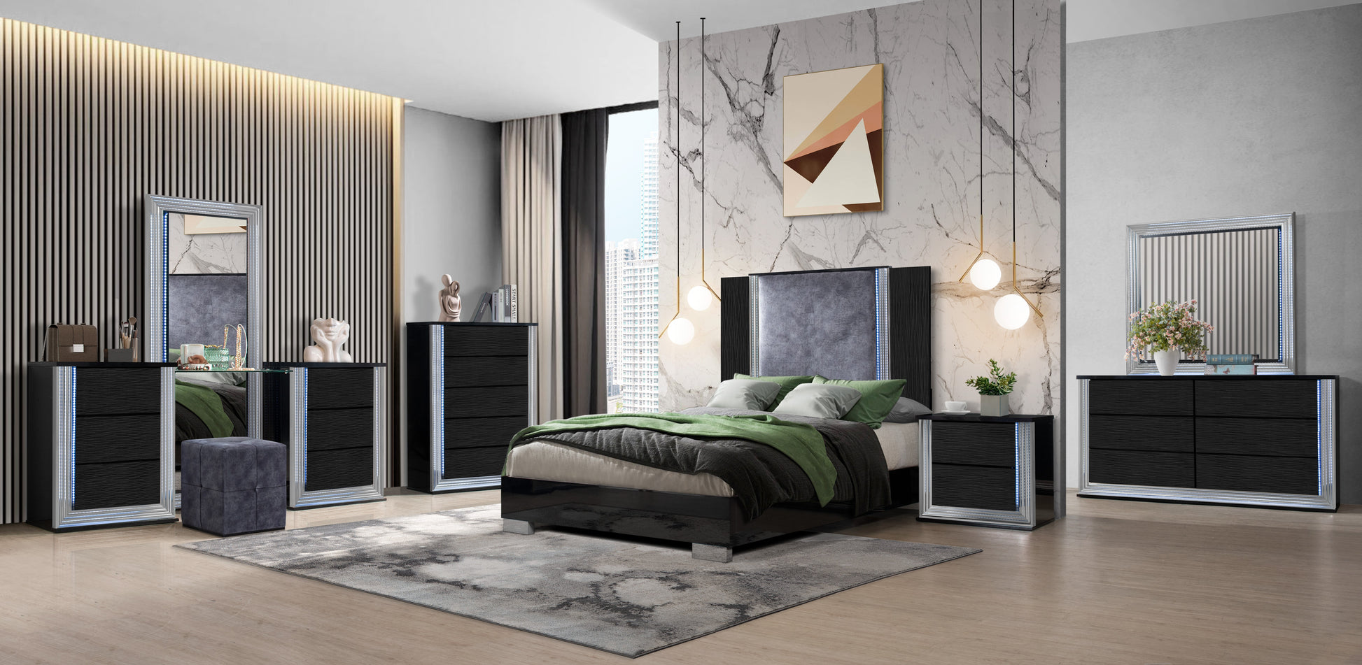 YLIME-WAVY BLACK-QBG-3
