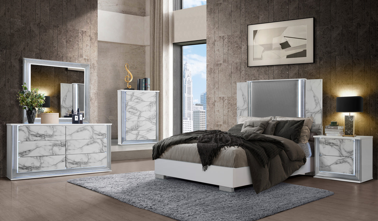 YLIME-WHITE MARBLE-QBG-1