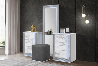 YLIME-WHITE MARBLE-VANITY SET(RSC)