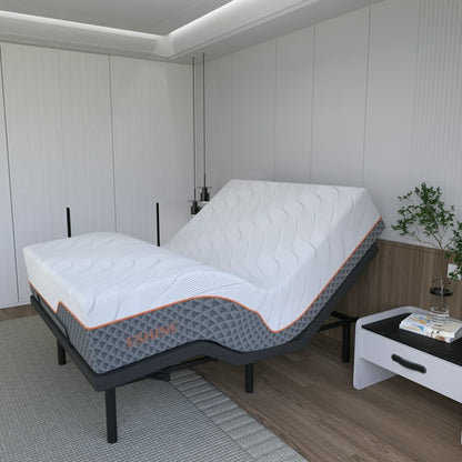 Queen Hybrid Mattress With Adjustable Bed Frame
