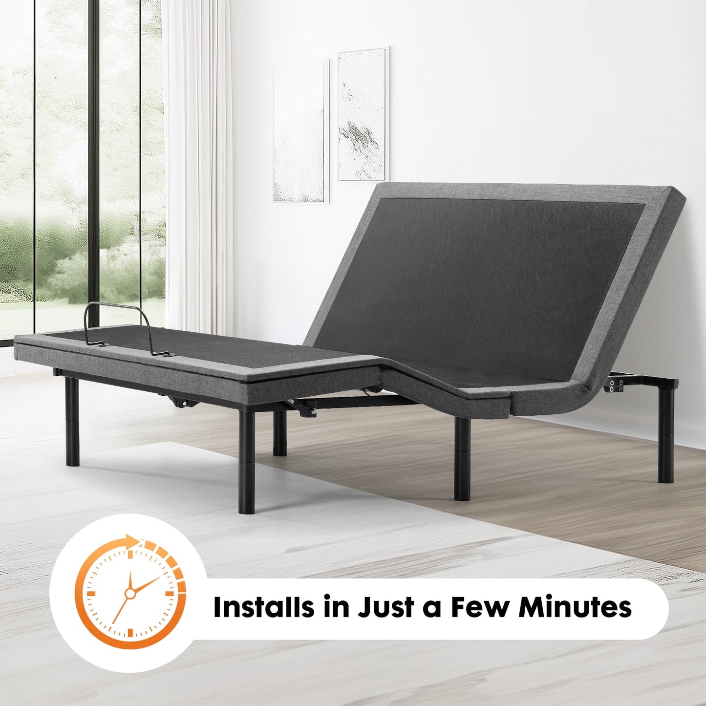 Adjustable Queen Bed Frame with Wireless Remote