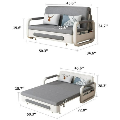 Light Gray 3-in-1 Pull-Out Sofa Bed