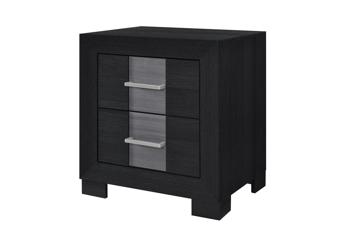 Global Furniture USA Optimus Black/Grey Nightstand