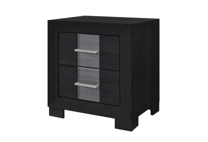 Global Furniture USA Optimus Black/Grey Nightstand
