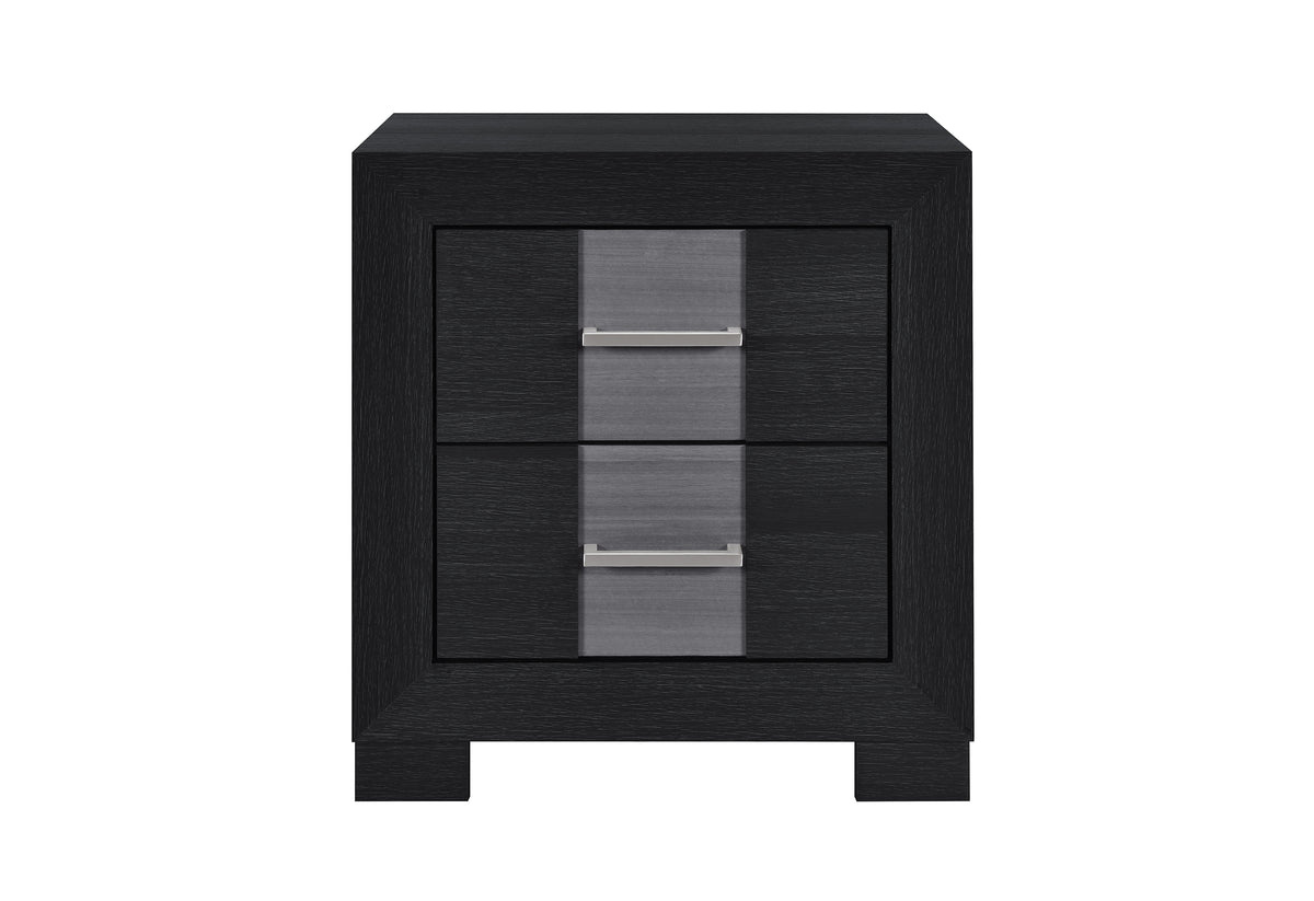 Global Furniture USA Optimus Black/Grey Nightstand