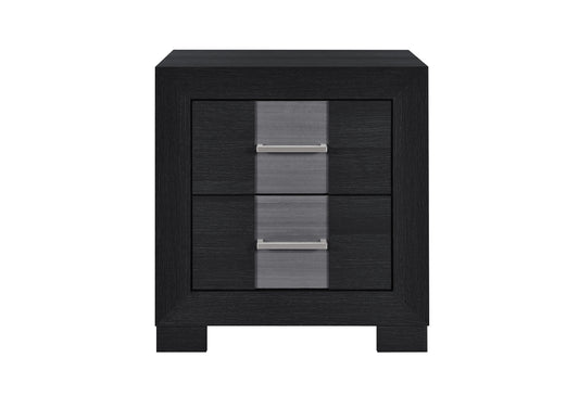 Global Furniture USA Optimus Black/Grey Nightstand